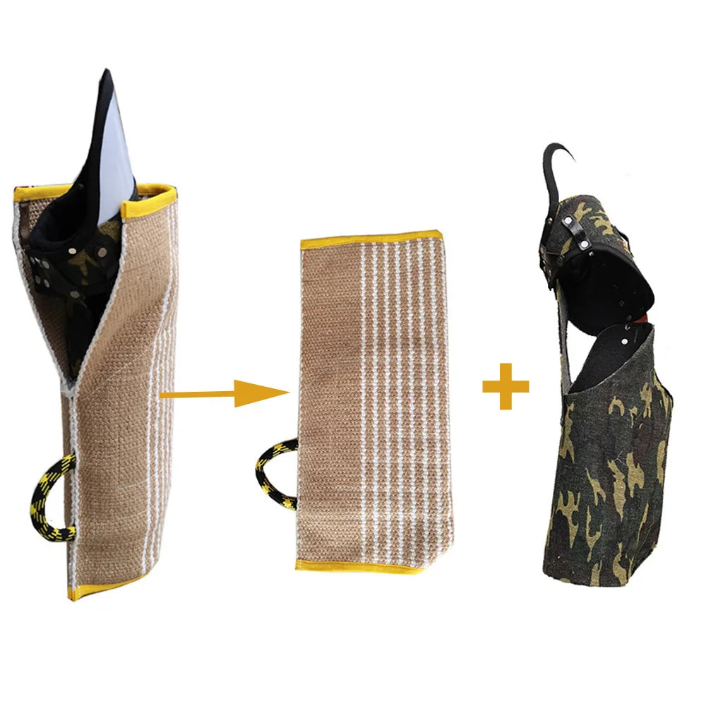 Bite Suit Full Arm Protection Heavy Duty Dog Training Bite Sleeves for  German Shepherd Malinois Aggressive Chewers