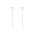 925 Sterling Silver One-Word Earrings Gold Plating Long Summer 2022 Trendy Cute for Wedding Niche Summer New Trendy Earrings