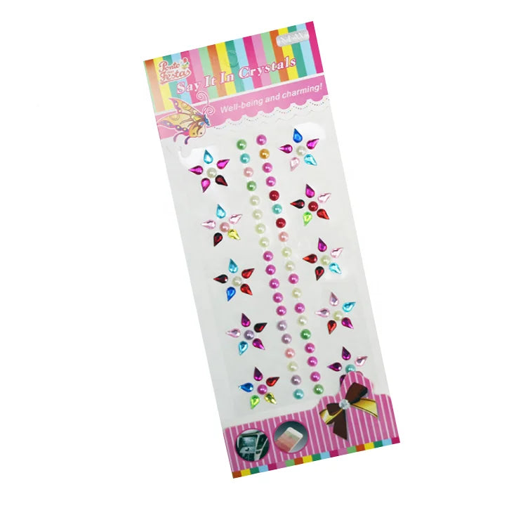 Nice Bling Bling Sheet Self Adhesive Rhinestone Sticker
