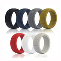 Wholesale Custom Sport Finger Silica Gel Anti-Fatigue Wedding Bands Men's Rings with Custom Logo Daily Life Use
