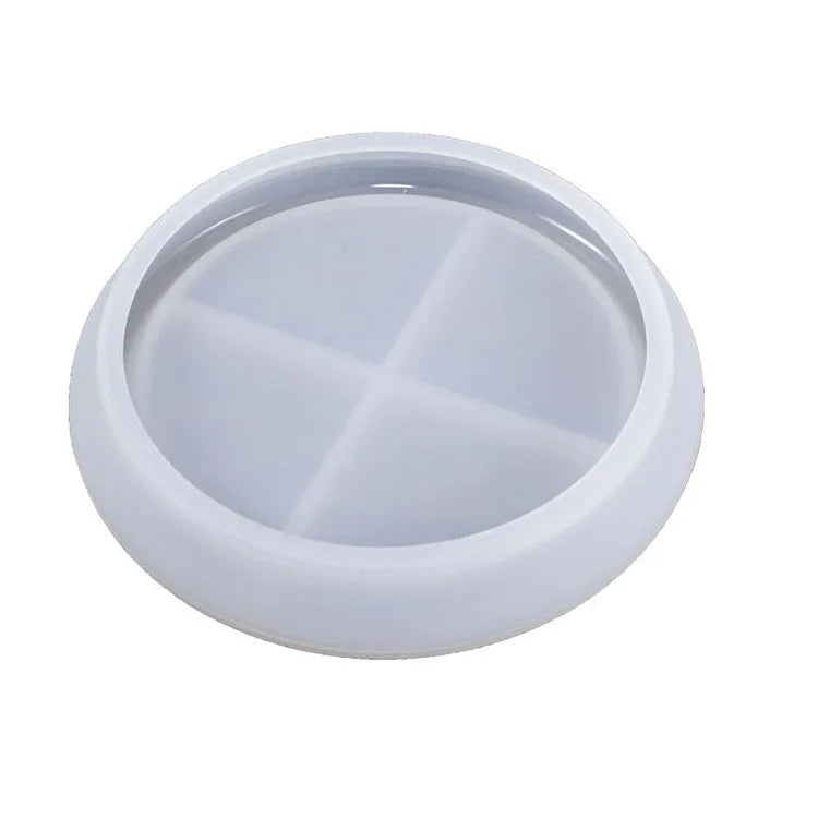 Early Riser Eco-Friendly Stocked Silicone Coaster Molds Clear Epoxy Resin Cake Tools Tray Molds Casting Resin Concrete Cement