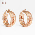 Hot Sale 18K Real Yellow Gold Hoop Earrings 18k Pure Gold Jewelry Wholesale 18k Gold Hoop Earrings