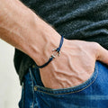 18 Colors Manufacturer Handmade Anchor Pendant Bracelet Unisex Men Women Ladies Anchor Charm Macramme Rope Bracelet