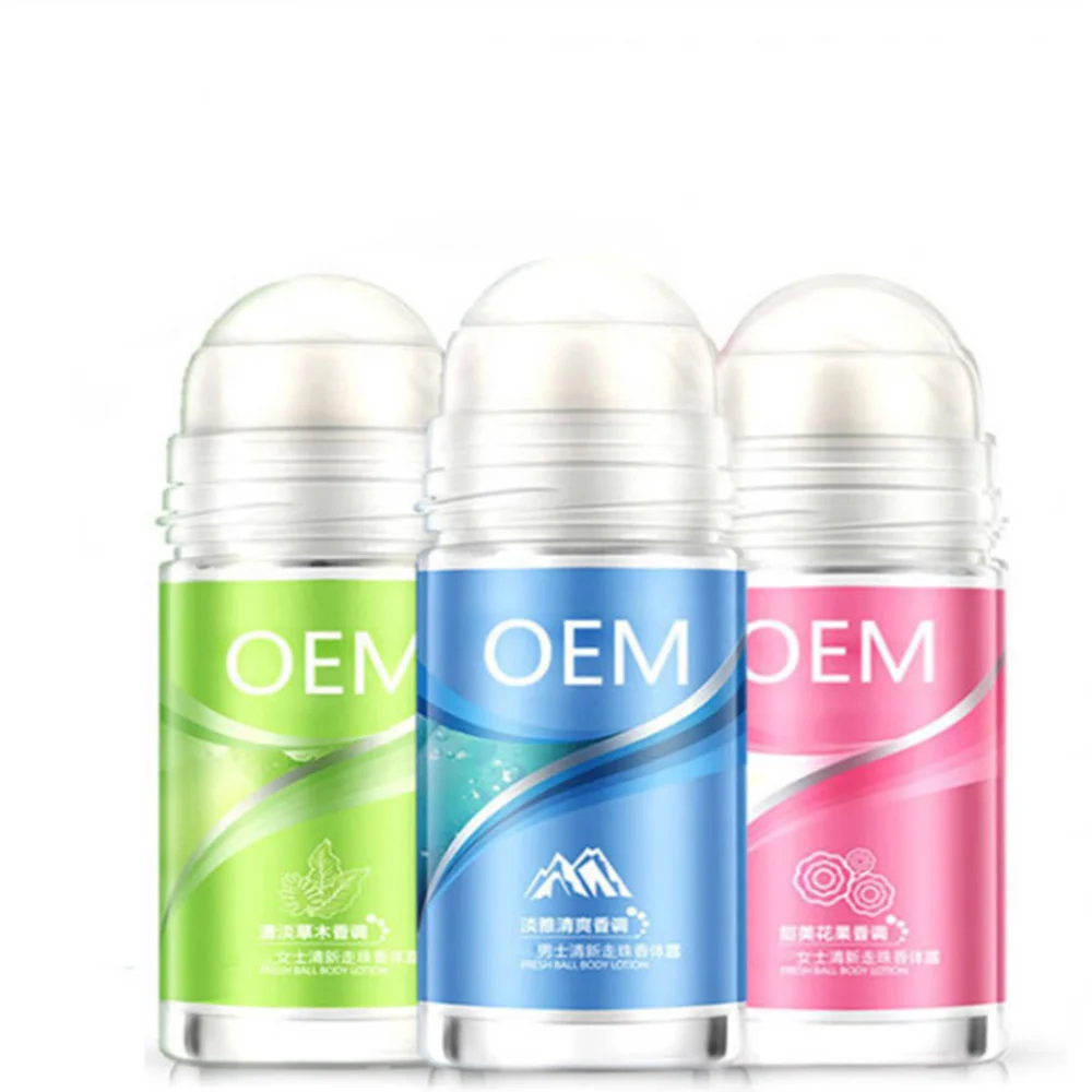 30ml/50ml/60ml/75ml Liquid Roll-On Deodorant & Antiperspirant Aluminum-Free Deodorant