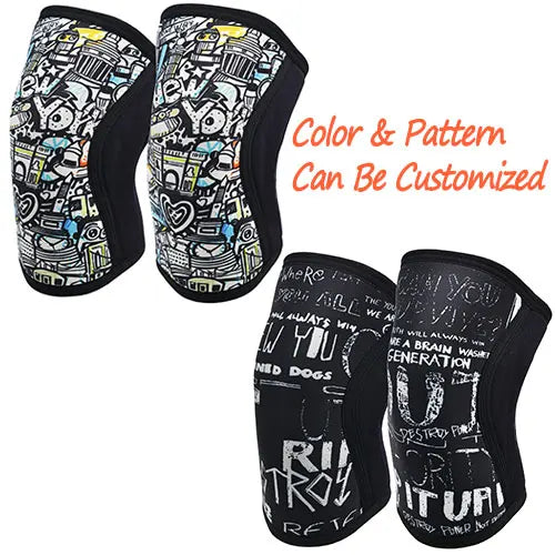 Private Label  Workout Fitness Athletics Weightlifting Gym 5Mm 7Mm Powerlifting Compression Neoprene Knee Sleeves