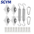 Sun Shade Sail Installation Kit Heavy Duty 5 Inch Stainless Steel Hardware Kit of Sun Sails Anti-Rust