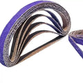 25pcs/set 50sets/carton 10 X 330 mm Purple Ceramic Sanding Belts 40-240 Grit 3/8\" W X 13\" L