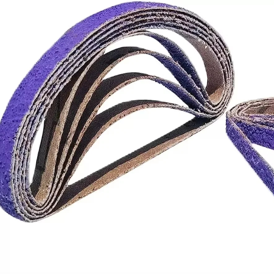 25pcs/set 50sets/carton 10 X 330 mm Purple Ceramic Sanding Belts 40-240 Grit 3/8\" W X 13\" L