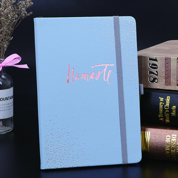 Printing A5 Hardcover Lines Inner Pages Glue Binding Business Notebook