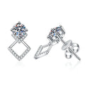 S925 Mosan Diamond Premium Earrings Luxurious Moissanite Jewelry