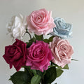 AF10902 New Style Real Touch Artificial Silk Blue Rose Flower Artificial Floral Centerpiece Flower for Wedding Flower