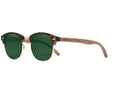 KINGSEVEN Handmade 2023 Black Walnut Wood Sunglasses for Men Polarized UV400 Protective Half Borderless Retro Glasses N5516