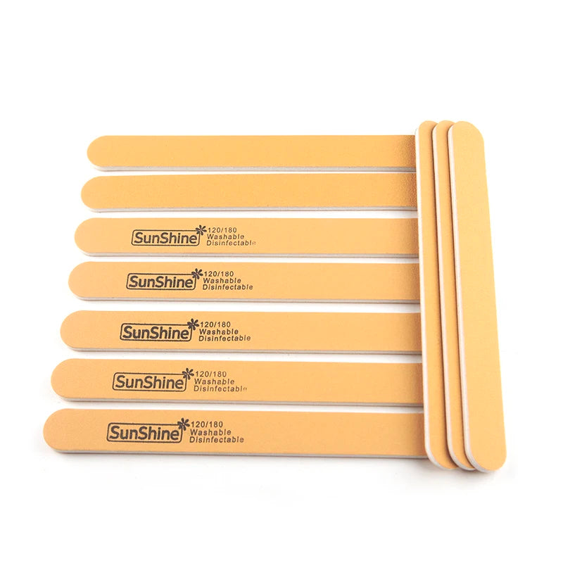Professional Custom Double Side Disposable Nail File 120/180 Zeber Sandpaper Nail Art Tools Nail File