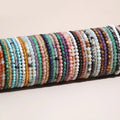 Stocks Sale 4mm Health Healing Stone Bracelet Tiny Round Gemstone Crystal Craft Beaded Bracelet Natural Stone Delicate Bracelet