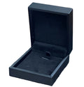 Customized Luxury Black PU Leather Round Shape Embossed Printing Pendant/Necklace Box with Custom Logo