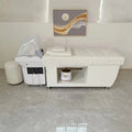 Wash Basin Circulating Massage Lay Down Washing Salon Hair Shampoo Bed with Water Circulation and Steamer