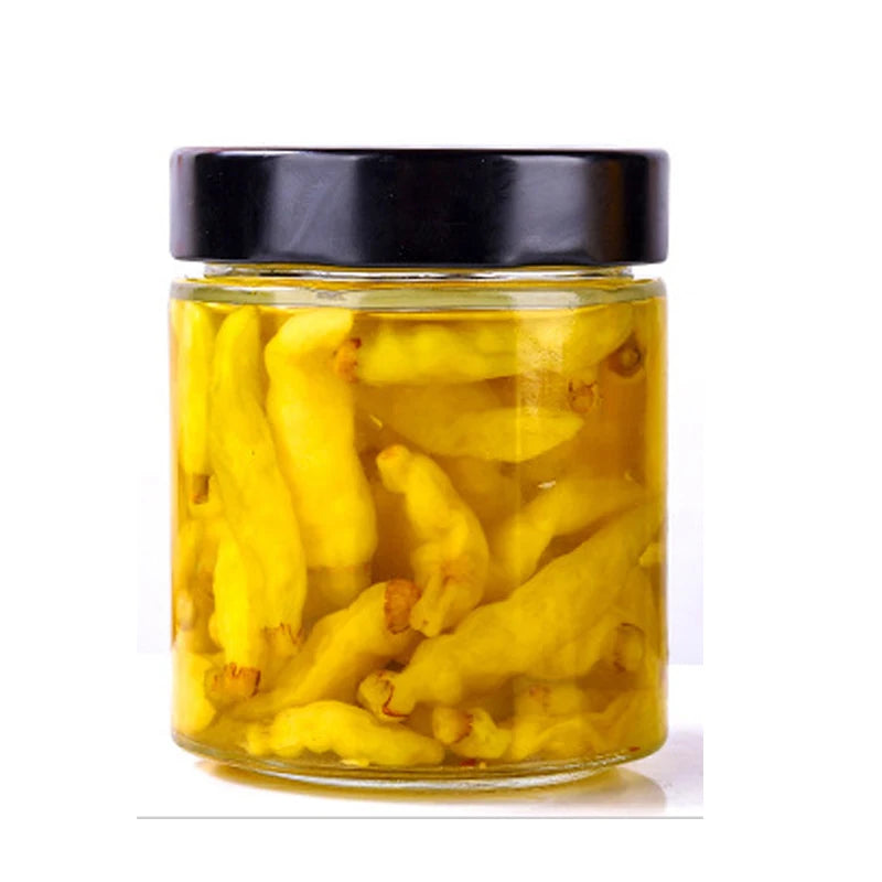 Empty 280ml Glass Jars Glass Honey Jar With Lid Empty Honey Pot Candy Jars Glass Wedding for Sale