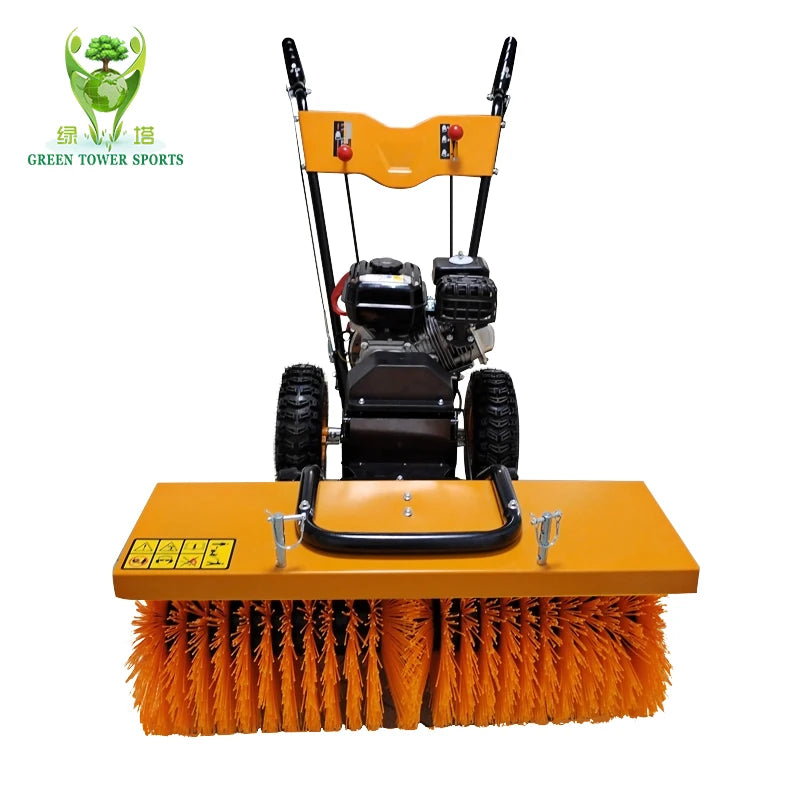 Industrial Gasoline Lawn Comber Machine 6.5HP Steel for Sports Field Golf Course Synthetic Grass Maintenance Grooming Brush MegaBDM