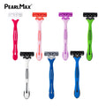 PearlMax Rubber Handle Shaving Razor Sharp and Safety Stainless Steel Triple Blade Disposable Razor Barber Stainless Steel Razor