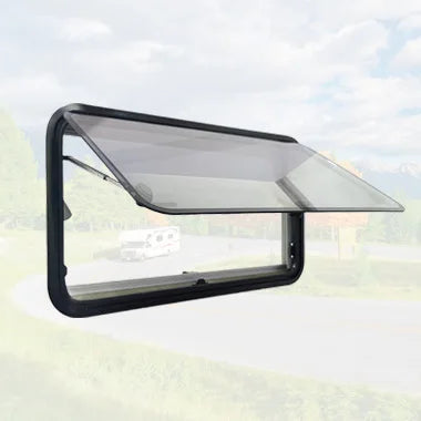 MG20 Aluminum Alloy Outer Frame Motohome Window Round Corner caravan Window Double Acrylic Rv Window