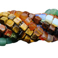 10MMX10MM Natural Gemstone Square Bead DIY Accessory Bracelet Beads Agate Block Natural Gemstone Material