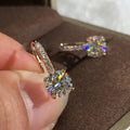Earring for Women Fine Bizuteria Oorbellen Silver Color Jewelry Diamond Gemstone Drop Earrings Orecchini Girl