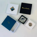 Clear Jewelry Display Box Packaging Custom Pe Film Floating Frame Suspension Organizer Storage Box With Paper Sliding Sleeves