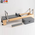 Professional Maple Wood Pilates Reformer Bed with Quiet Smooth Design for Home Studio Commercial Pilates Training Equipment