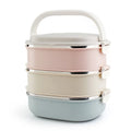 Kids Rectangle Stainless Steel Bento Box Set Cutlery School Office Lunch Container for Keep Warm Food Storage Dinnerware Set