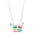 Simple Design BFF Bear Necklace Cheap Friendship Necklaces Magnetic Pendant Children Necklace for Children
