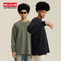 Custom t Shirt Cotton Wash Tshirt 460g Heavyweight Tshirt Streetwear Blank Long Sleeve t Shirt