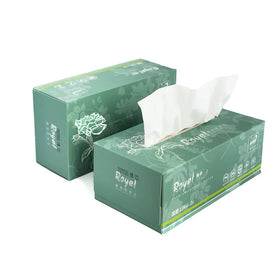 Soft Printed Bamboo Facial Tissue Box Style