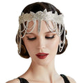Vintage Women 1920s Great Gatsby Flapper Headpiece Luxury Bridal Jewelry Fashion Rhinestone Wedding Accessories for Women