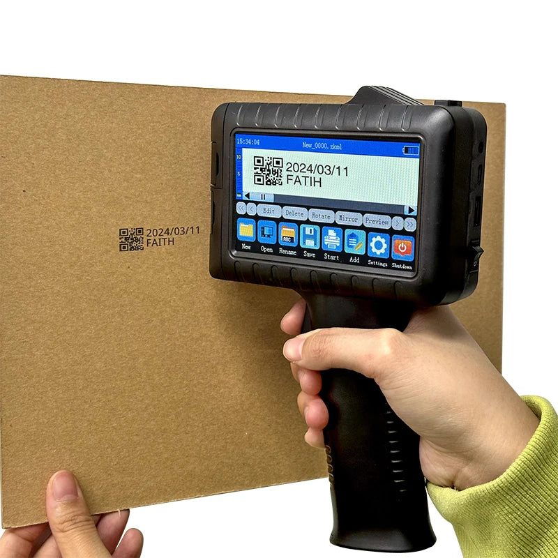 Portable Printer Date Coder Batch bar Expired Date Cheap Tij Handheld Inkjet Printer with Printing Effect