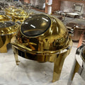 YITIAN Buffet Set Ware Round Roll Top Chafing Dish Chaffing Buffet Food Warmer Hotel & Restaurant Catering