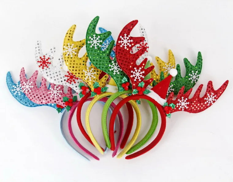 Plastic Angel Hair Christmas Decoration Them Party Head Hair Band Kids