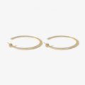 LOZRUNVE 925 Sterling Silver Fashion Mirco Pave Setting CZ Medium Hoop Earrings Set