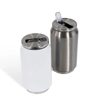 280ml Sublimation Double Wall Vacuum Cola Can Shaped Water Bottle (Silver)