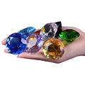 40mm Crystal Diamond Paperweight Pirate Gems Wedding Decorative Birthstone Table Decorations Christmas Centerpiece Gift for Kid