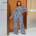 Hot Selling Elegant  Printing Women Overalls Long Sleeve Rompers Breathable Bodysuits Plus Size Jumpsuits for Women