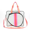 Men Neoprene Fashion Durable Tennis Racquet Bag Letter Pattern Large Capacity Weekend Beach Tote Purse Handbags Customizable