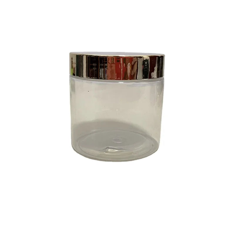 Factory Wholesale Custom Luxury Gold Silver Rose Gold Lid Plastic Cosmetic Packaging Cream Jar 120ml 150ml 250ml 300ml