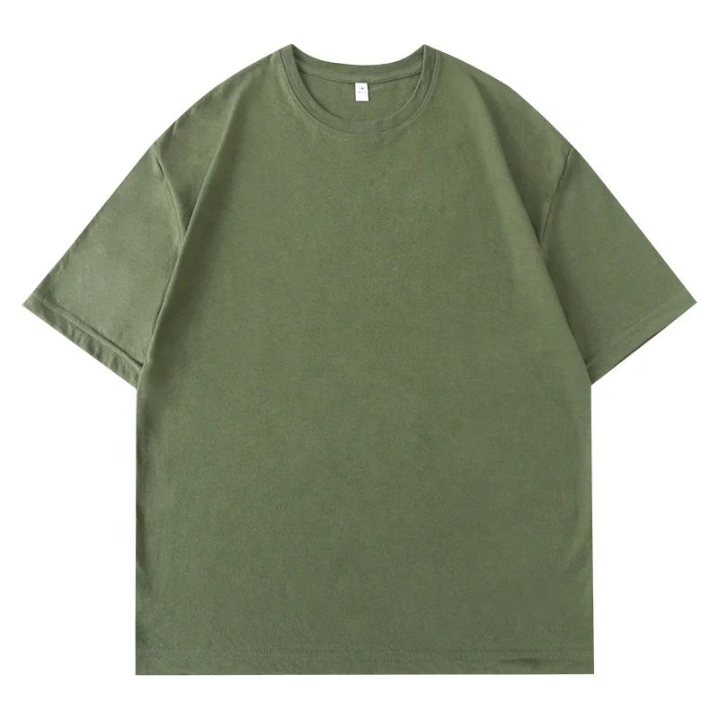 180G Men Good Quality 100% Cotton Plain Blank T-shirt Custom Oversized 3D Printed Streetwear Sports Summer t Shirt for Men