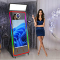 Fashion Interactiv Mirror Photo Booth Touch Screen 32 43 Inches Magic Mirror Photobooth Machine Compatible with Camera SLR