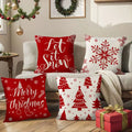 Factory Wholesale Christmas Tree Decorative Pillows Cover Custom  Polyester Throw Pillow Decor Case 45*45cm for Sofa Bed