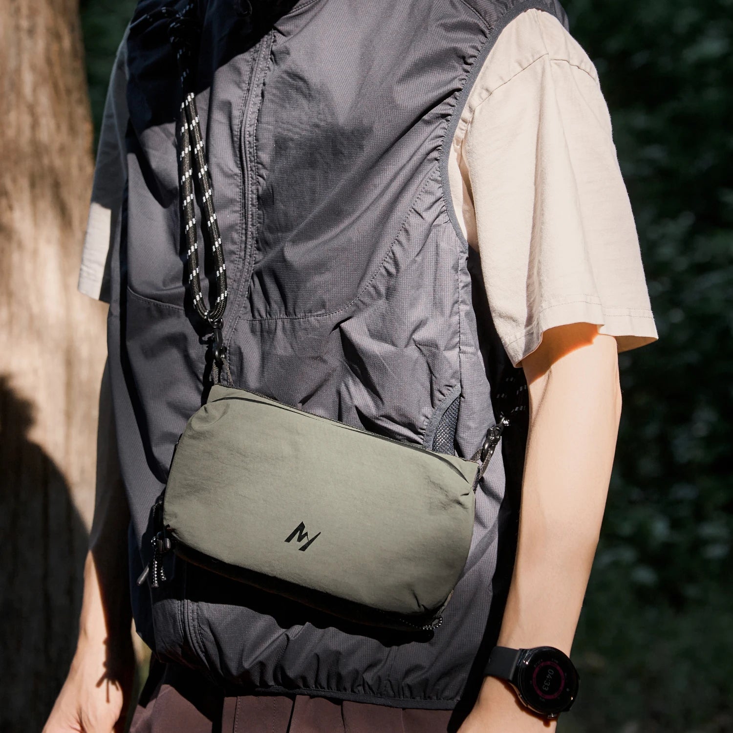 Eco-Friendly Minimalist Nylon Bag Design Small Crossbody Bags for Men & Women Small Shoulder Bags
