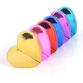 New Design Fancy Heart-shaped Metal Shell Colorful 25ml Fragrance Flacon Perfume Bottle Packaging Box