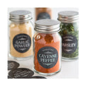 Black Waterproof Kitchen Home Jars Bottles Tag Pantry Spice Product Labels Logo Stickers Custom Design Printing