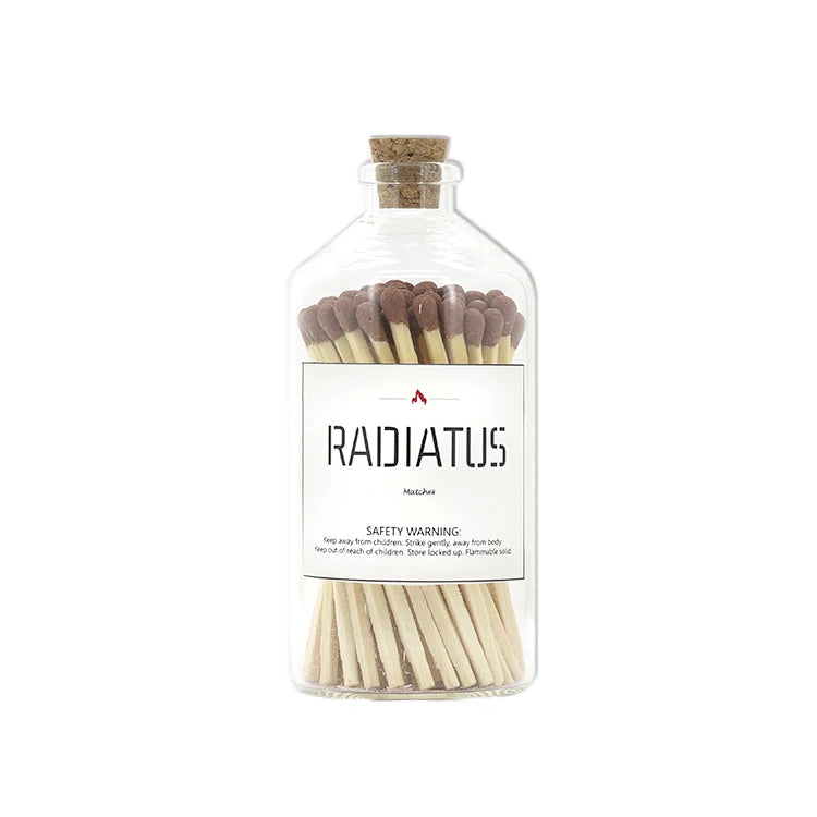 Safety Eco-Friendly Modern Glass Jar Matches Packaging Wooden Tip Personalized Design Decorative Large Household Box for Candle