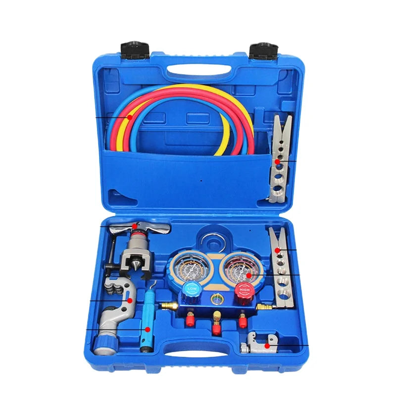 Household air Conditioner Flare Tool Vacuum Pump Refrigerant Charging Kit Air Conditioning Tool Kit